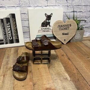 Birkenstock Arizona Men Sandals Vintage Wood Roast Size 45 Mens US‎ 12